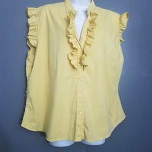 Yellow Ruffle Shirt 3X